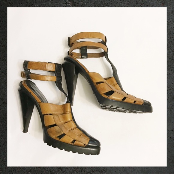 Alexander Wang Abbey Ankle-strap Leather Sandals - Picture 3 of 7